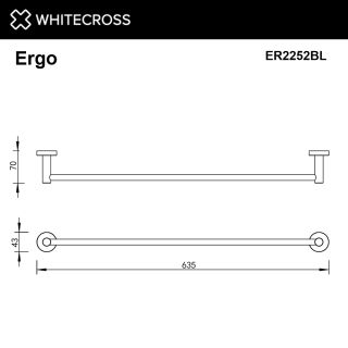 Полотенцедержатель WHITECROSS Ergo ER2252GL 60 см золото